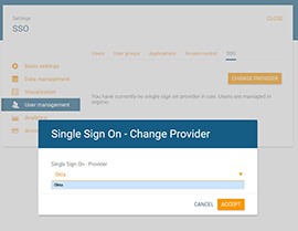 Single Sign-On with orginio